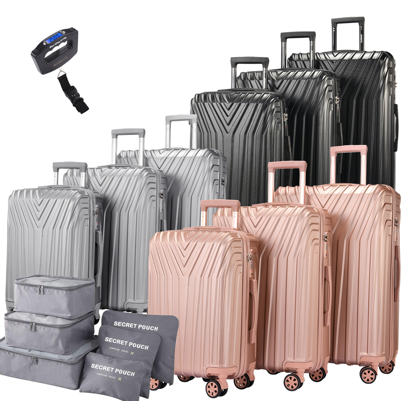BOSNITE Hard Case Luggage Lightweight