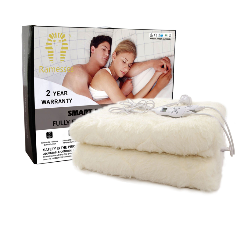 Ramesses Electric Blanket with Woollen Underlay Queen