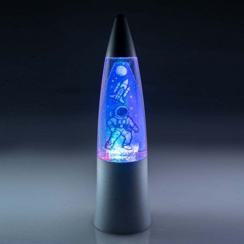 colour changing glitter lamp