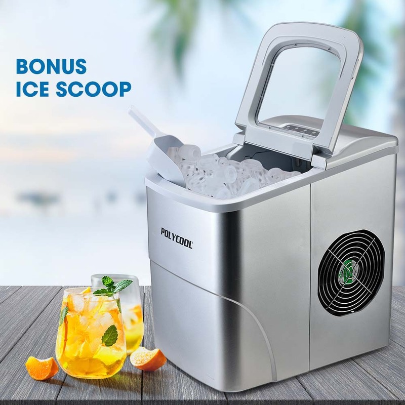 Electric Ice Cube Maker Machine Navy Blue