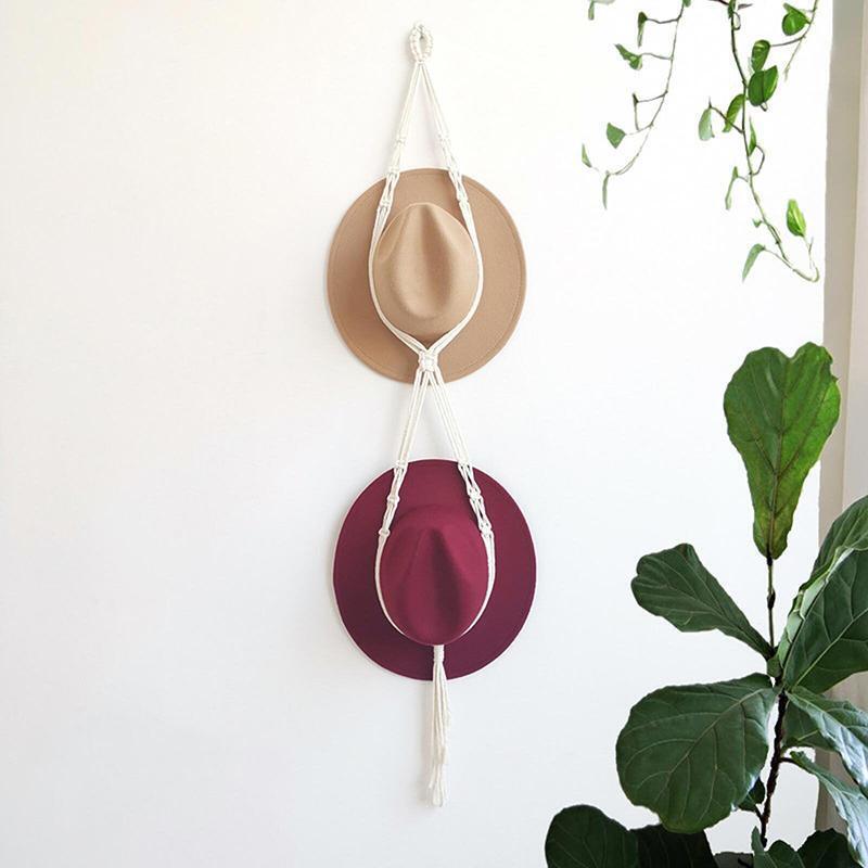 DIY Hanging Copper Hat Rack