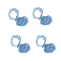 4x Anti Snoring Aid Nose Clips - Silicone Sleeping and Breathing Device