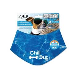 S - Dog Cooling Bandana Ice Neck Collar AFP Chill Out Pet Cool Scarf Cold Small