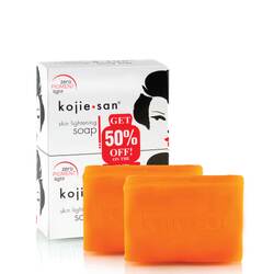 2x Kojie San Soap Bars - 135g Skin Lightening Kojic Acid Natural Original Bar