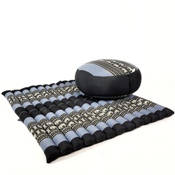 Zafu & Zabuton Meditation Set Blue/Elephant