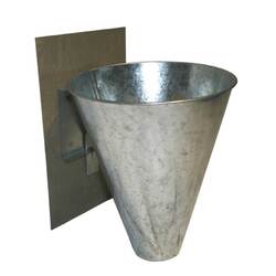 L Chicken Kill Cone - Wall Mount Poultry Bird Duck - Killing Funnel Restraint