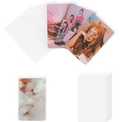 100 Packs Photocard Sleeves, 200Microns Kpop (Unsealable)