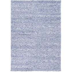 Harlow Ringlets Blue Wool Blend Rug 160x230