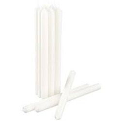 20 pack white wax 20cm taper church house vigil candleabra candle 2CM WIDE