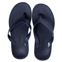 ARCHLINE Flip Flops Orthotic Thongs Arch Support Shoes Footwear - Navy - EUR 39