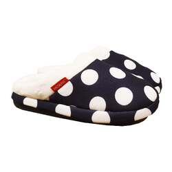 ARCHLINE Orthotic Slippers Slip On Arch Scuffs Pain Relief Moccasins - Polka Dots - EU 38