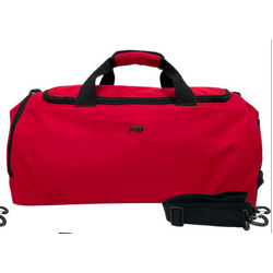 48 Litre FIB Sports Duffle Bag Duffel Gym Canvas Travel Foldable - Red