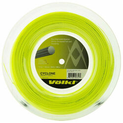 Volkl Cyclone 200m Reel Tennis Racquet Strings 16g / 1.30mm - Neon Yellow