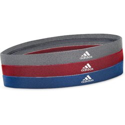 3pcs Adidas Sports Headband Hair Bands Gym Training Fitness Yoga - Grey/Blue/Burgundy