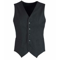 Mens Peaked Vest Waistcoat w/ Knitted Back Suit Formal Wedding Dress Up - Charcoal - 117