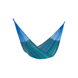 Mayan Legacy King Size Cotton Mexican Hammock in Caribe Colour