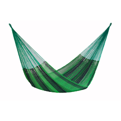 Mayan Legacy Queen Size Cotton Mexican Hammock in Jardin Colour