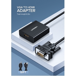 UGREEN VGA to HDMI Converter BLACK 60814