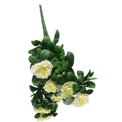 White Rose Bunch UV 45cm