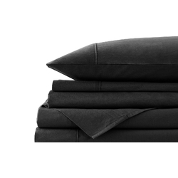 Royal Comfort Vintage Washed 100% Cotton Quilt Cover Set Bedding Ultra Soft - Queen - Charcoal