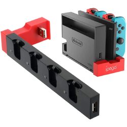 4 in1 Charger Station Stand for Nintendo Switch Joy-con with LED Indication