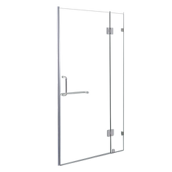 100 x 200cm Wall to Wall Frameless Shower Screen 10mm Glass By Della Francesca