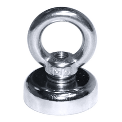 12Kg SALVAGE Strong MAGNET N52 Neodymium Eyebolt Circular Ring