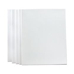 5 pack of 50x60cm Artist Blank Stretched Canvas Canvases Art Large White Range Oil Acrylic Wood