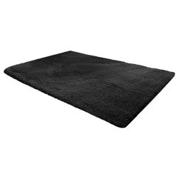 230x160cm Floor Rugs Large Shaggy Rug Area Carpet Bedroom Living Room Mat - Black