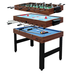 4FT 3-in-1 Games Foosball Soccer Hockey Pool Table