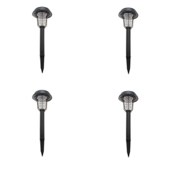 Lenoxx Wireless Solar-Powered Mosquito Killer Lamp (4-Piece, Black)