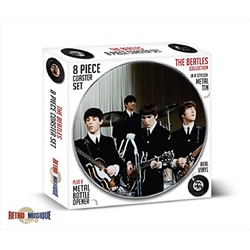 Beatles 8 Piece Coaster Set With Metal Tin