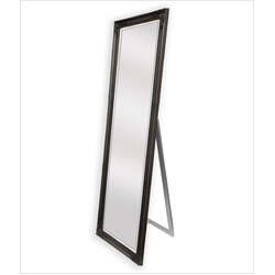 French Provincial Ornate Mirror - Black - Free Standing 50cm x 170cm