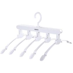 Magic Hanger Space Saving Multifunctional Clothes Coat Hanger Dryer Laundry Drying Rack Airer Clothes Horse White