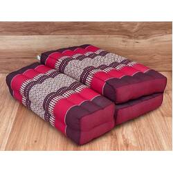 3-Fold Zafu Meditation Cushion Medium Size-RED