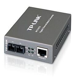 TP-LINK MC210CS Gigabit Ethernet RJ45 to SC Fiber Single-Mode Media Converter Extends Distance up to 15km