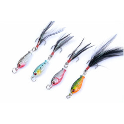 4x 6g Metal Spoon Fishing Hard Lure Spinner Spoon Baits