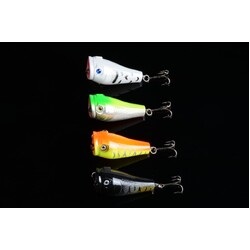 4X 5cm Popper Poppers Fishing Lure Lures Surface Tackle Fresh Saltwater