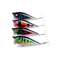 4X 6.5cm Popper Poppers Fishing Lure Lures Surface Tackle Fresh Saltwater