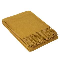 Oxford Throw - Merino Wool Blend - Mustard