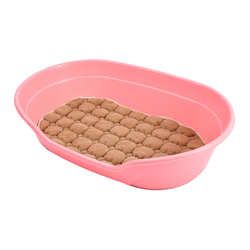 YES4PETS Pet Bed Large Plastic Dog Bedding Sleeping Resting Washable Basket Pink