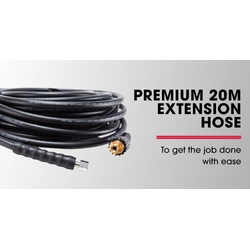 Jet-USA 20M Petrol Pressure Washer Hose Extension with Drain Cleaner Nozzle Accesory Pack