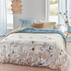 Bedding House Isabelle Light Blue Cotton Sateen Quilt Cover Set King