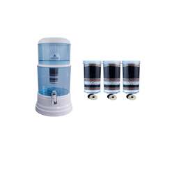 Aimex 20 Litre Water Purifier + 3 X 8 Stage Filter + Maifan Stones