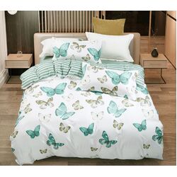 Fleur Butterfly Super King Size Quilt/Duvet Cover Set