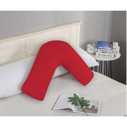 1000TC Premium Ultra Soft V SHAPE Pillowcase - Red