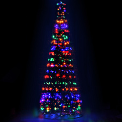 Jingle Jollys Solar Christmas Tree 3.6M 400 LED Xmas Tree Decor 8 Light Modes