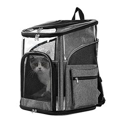 LIFEBEA Cat Pet Carrier Backpack - Dog Puppy Travel Space Carrier Bag - Intimate Design & Easy Access for Pets - Breathable & Soft Backpacks - Ideal U