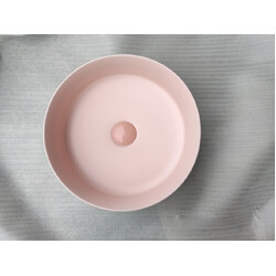 2020 Matte Pink Round 360 mm Dia top counter basin porcelain sink