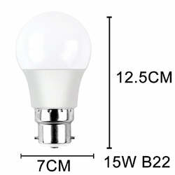 5 PCS 220V 15W  NEW LED Radar Sensor Motion Bulb E27 B22 Smart Security Light Lamp Globe Bulb